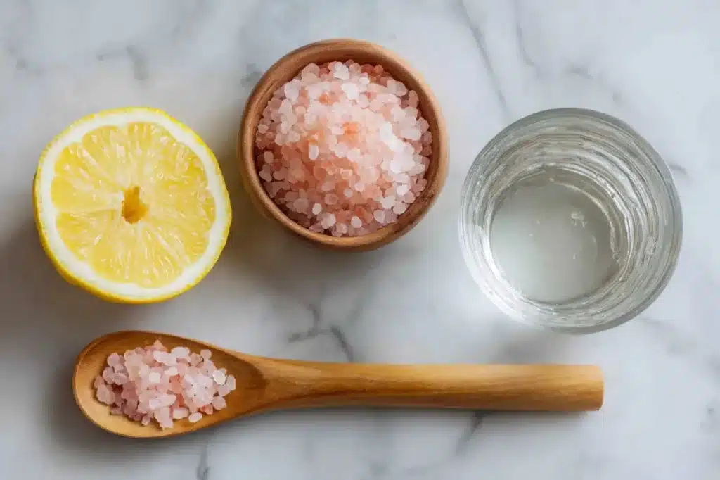 Pink Salt Weight Loss Recipe: Simple 3-Ingredient Detox That Works 4 ingredients for pink salt lemon water